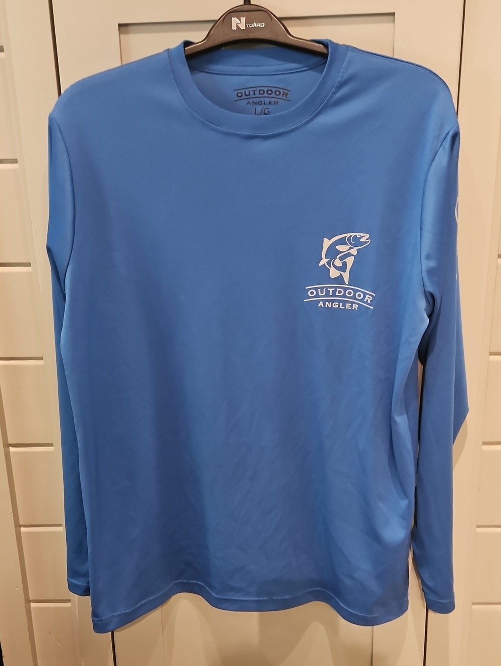 Men's Long-Sleeve Performance Tee - Blue Sz Large